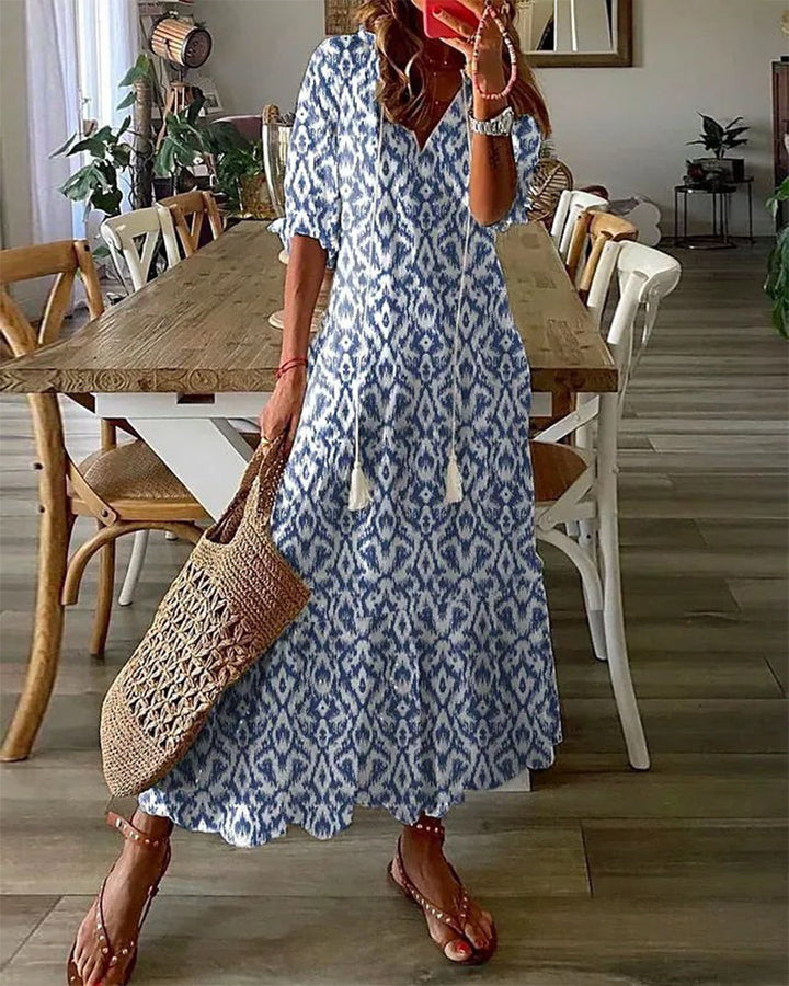 Cassia™ | Women Boho Tummy Coverage Maxi Dress