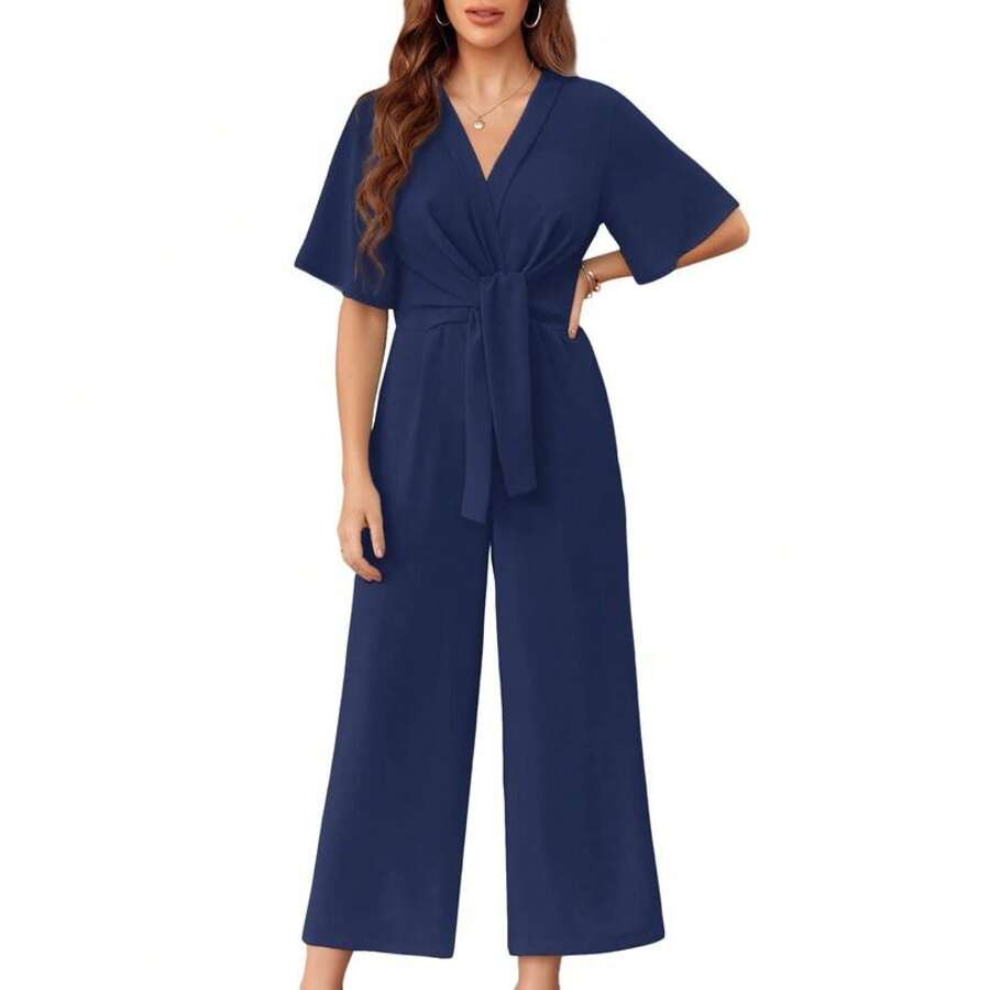 Gabriella™ | Women Elegant Summer Tie Knot Jumpsuit