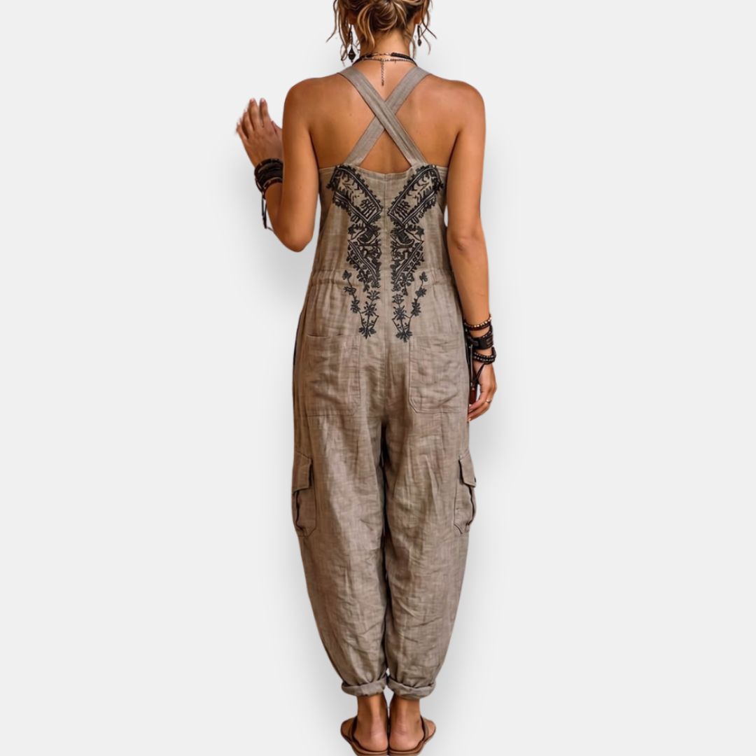 Theresa™ | Embroidered Boho Jumpsuit