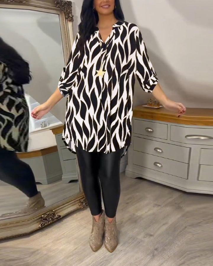 ALEXANDRA™ | Women Printed Loose-Fit Top