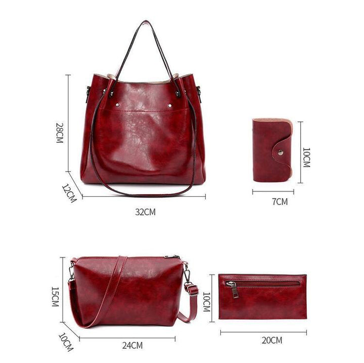 Sutton | Women Stylish Retro 4-Piece Bag Set