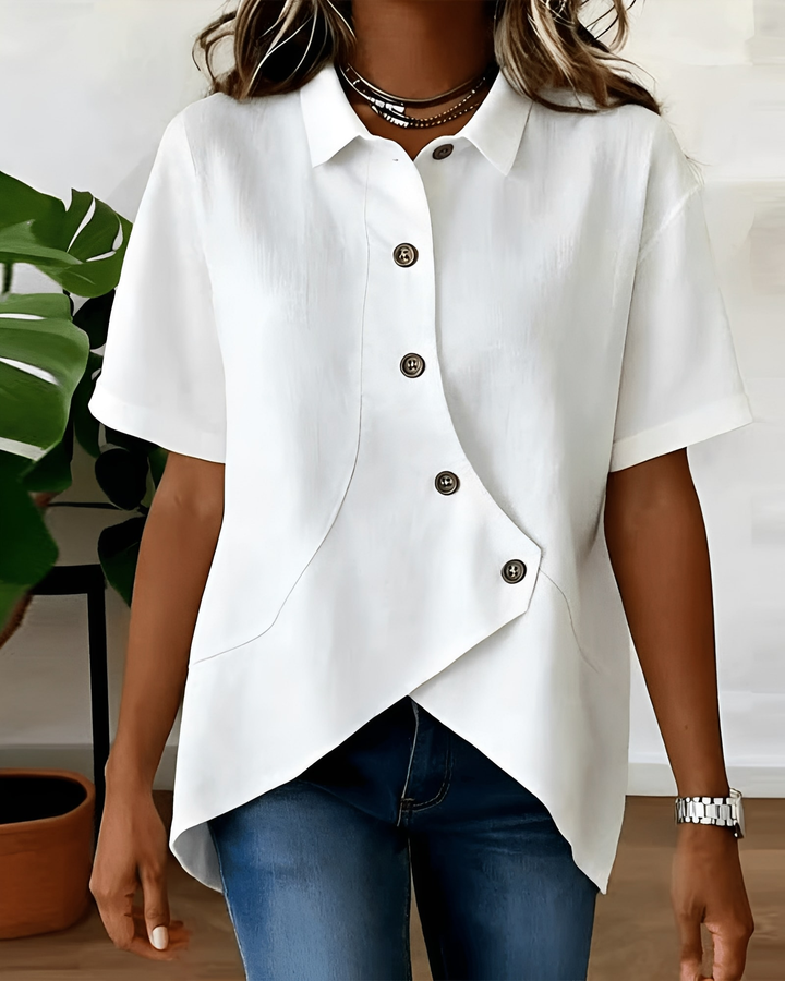 PARLA | Relaxed Button Shirt Blouse