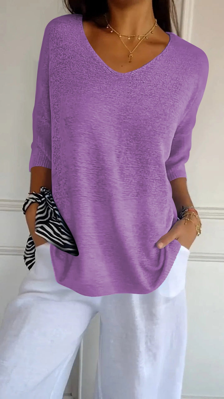 LAUREN™ | Women Casual V-Neck Top