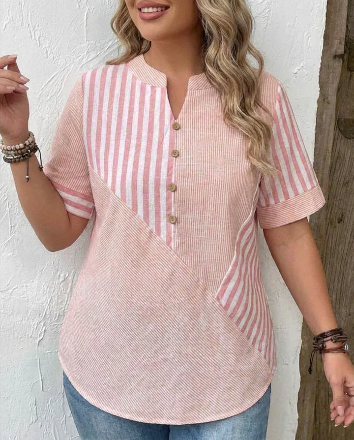 Frankie | Soft Striped Blouse