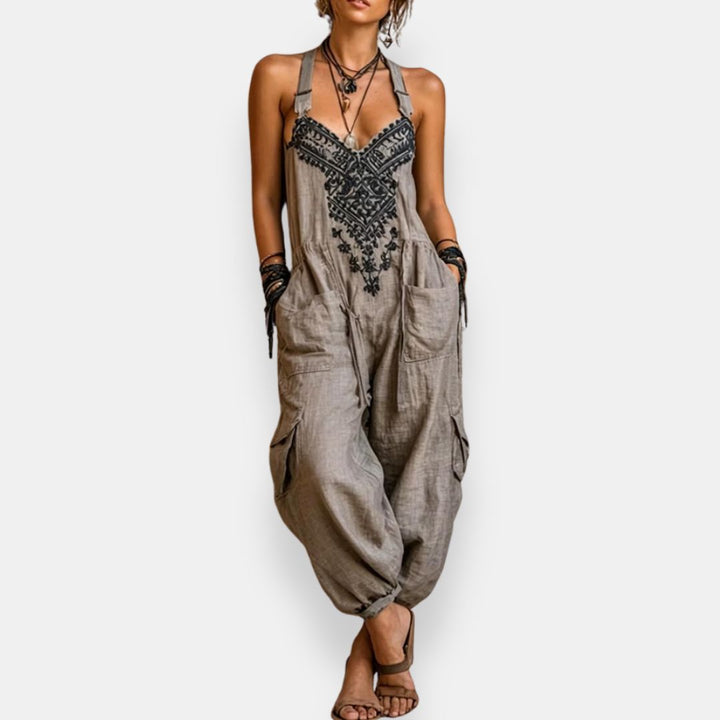 Theresa™ | Embroidered Boho Jumpsuit