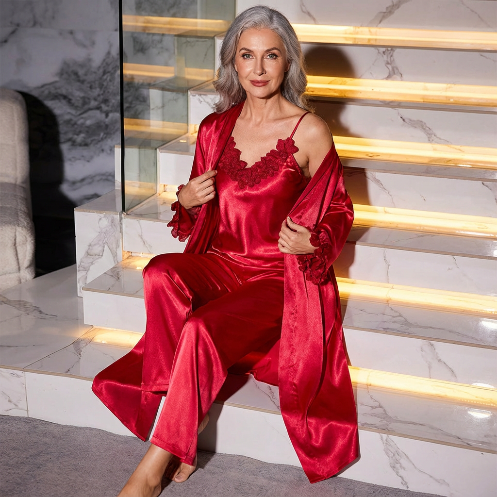 Eunice | Women 3-Piece Sleepwear Set