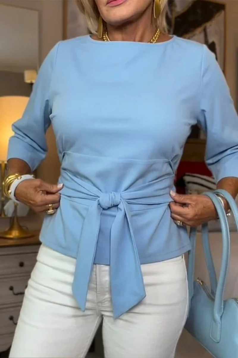 Edith | Stylish Bow Waist Top (1+1 Free – Add 2 to Your Cart to Receive Your Free Item)