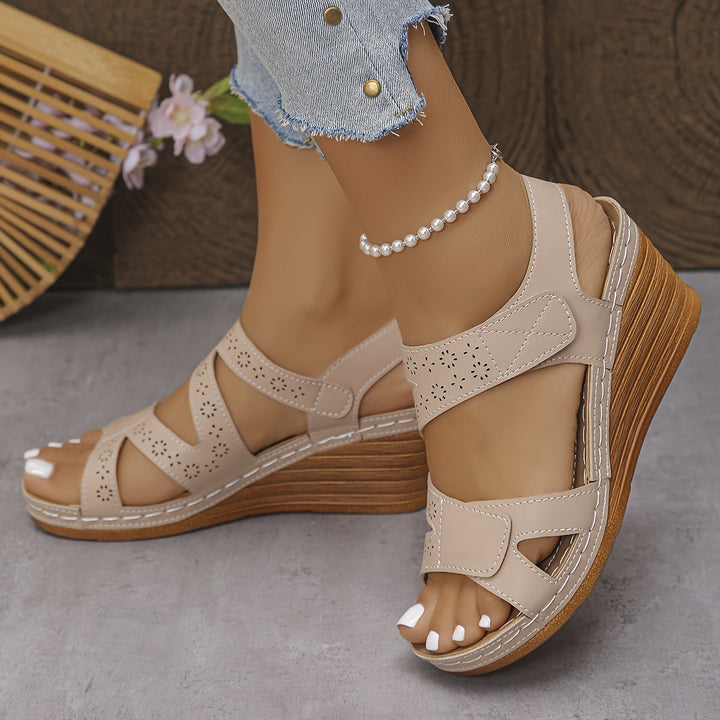 Prudy | Cushioned Wedge Sandals