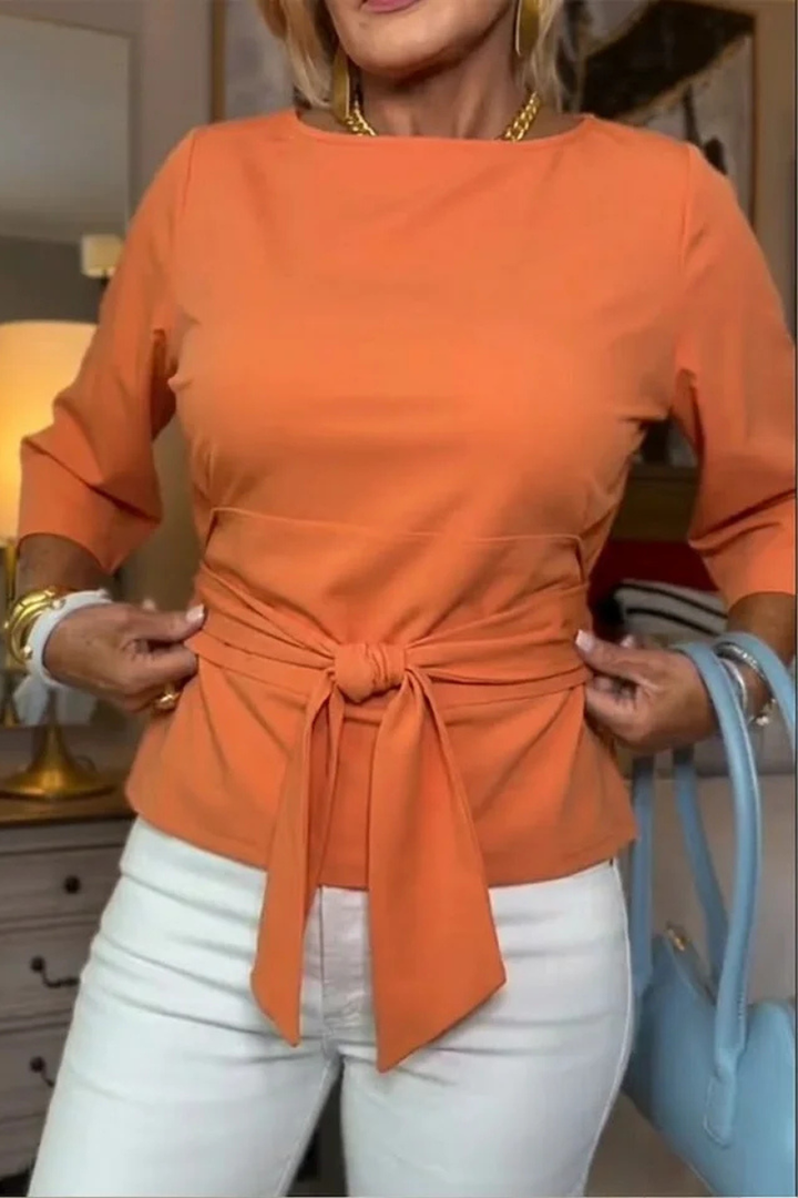 Edith | Stylish Bow Waist Top (1+1 Free – Add 2 to Your Cart to Receive Your Free Item)