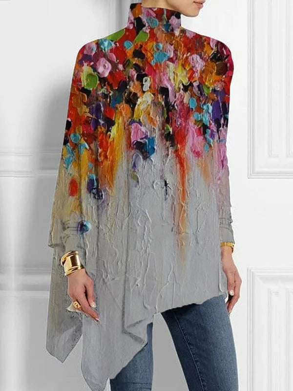 Dorothy | Oversized High Neck Lightweight Top