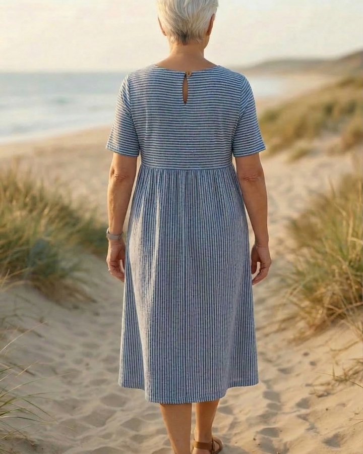 Brienne | Striped Midi Dress  Effortless Comfort, Everyday Confidence