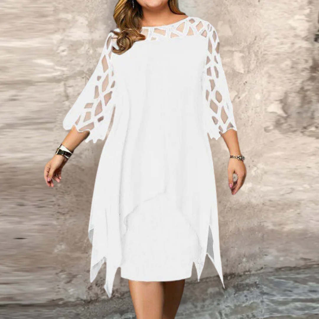 Isabella | Chic Plus Size Midi Dress For Modern Women