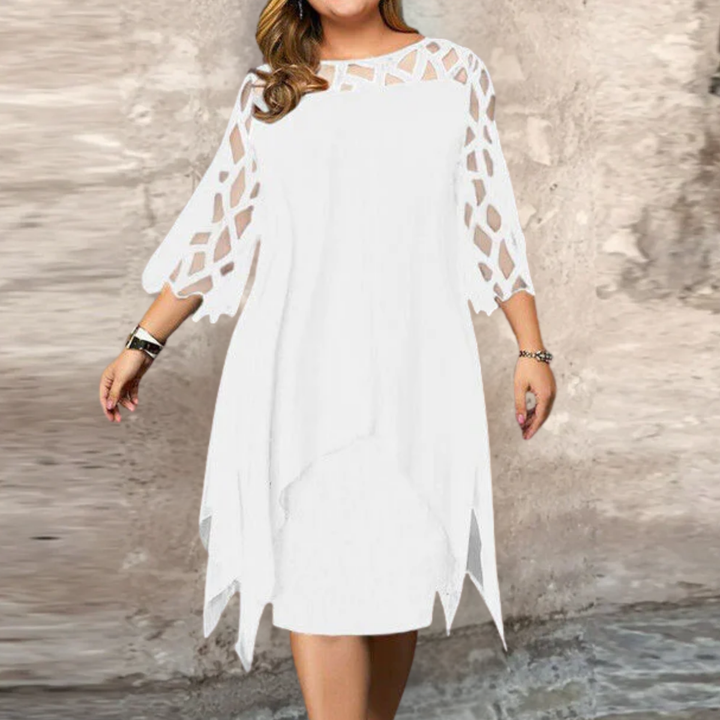 Isabella | Chic Plus Size Midi Dress For Modern Women