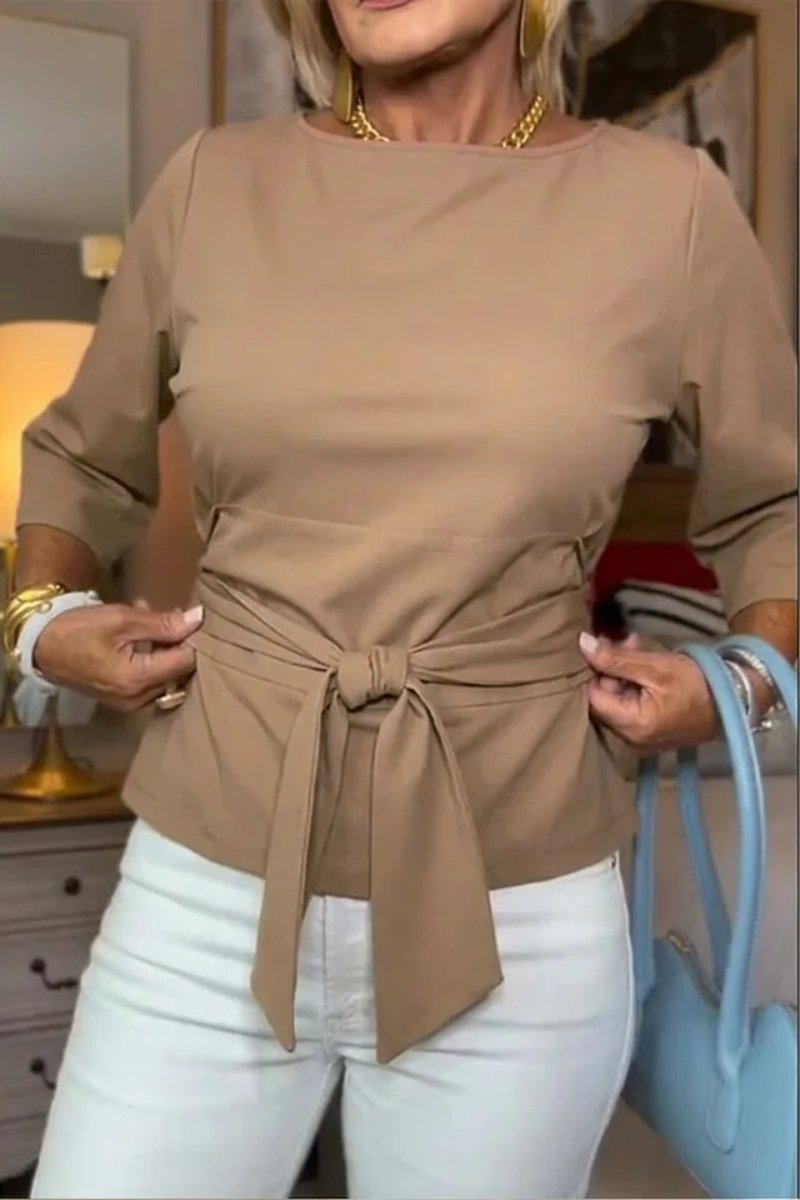 Edith | Stylish Bow Waist Top (1+1 Free – Add 2 to Your Cart to Receive Your Free Item)