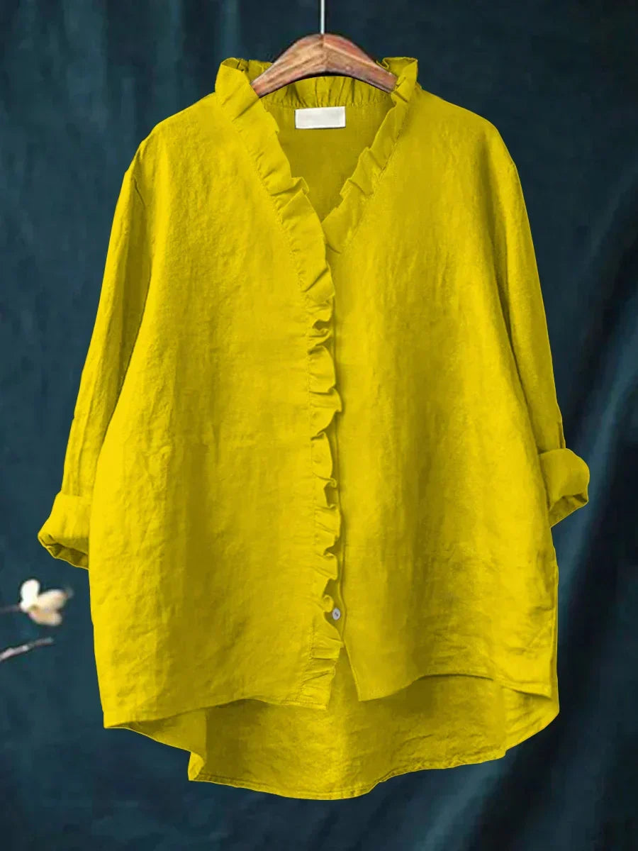 Geraldine | Ruffle Collar Shirt