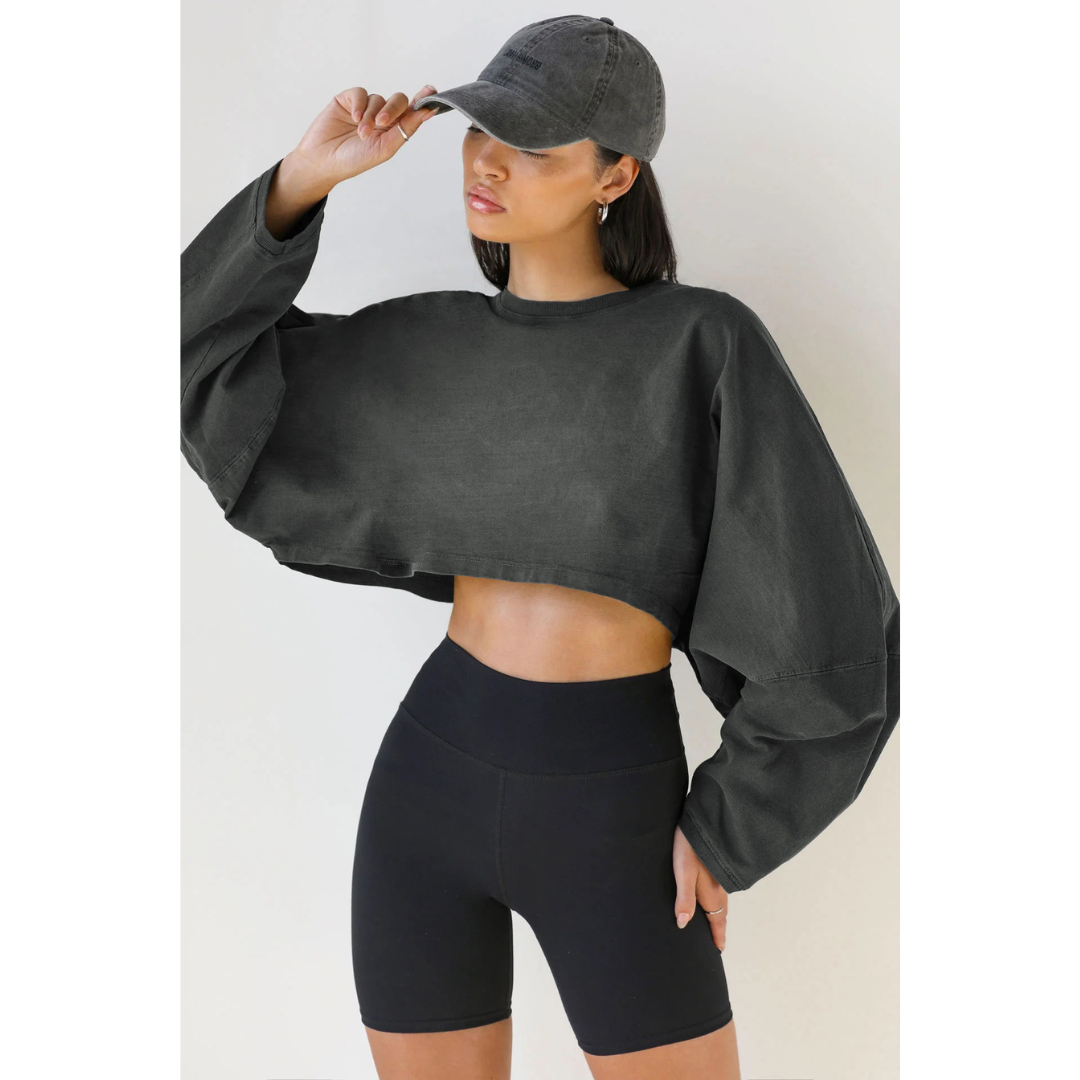 SKYE™ | Women Casual Cropped Pullover Sweatshirt