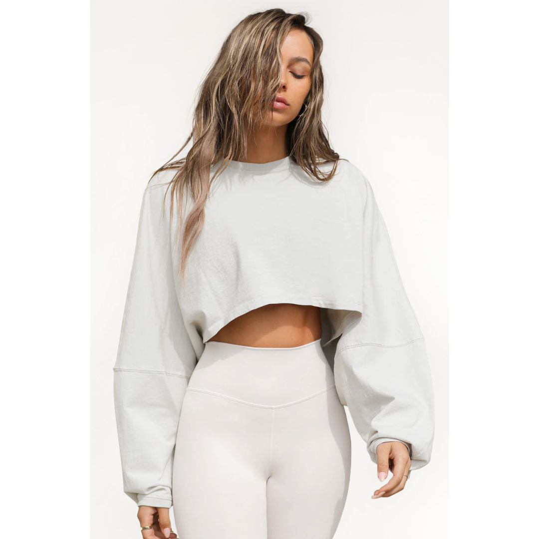 SKYE™ | Women Casual Cropped Pullover Sweatshirt