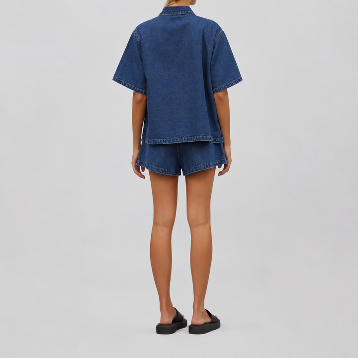 DOTTIE™ – Relaxed Vintage Denim Two-Piece Set