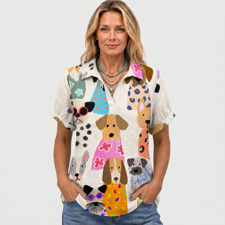 Pippa™ - Canine Collared Top
