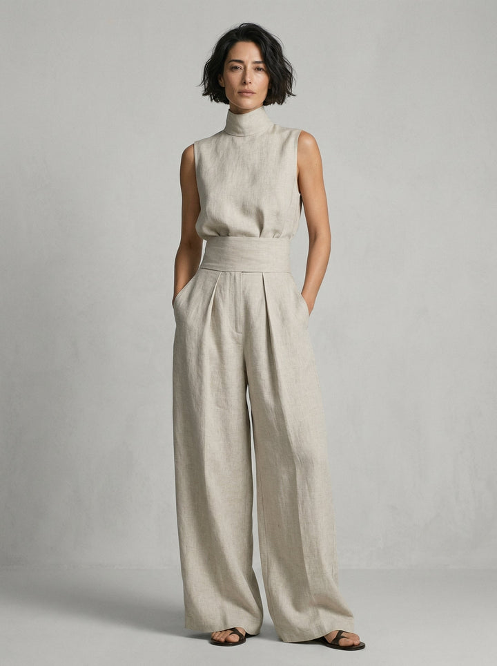 Nora | Minimalist Sleeveless Top Set