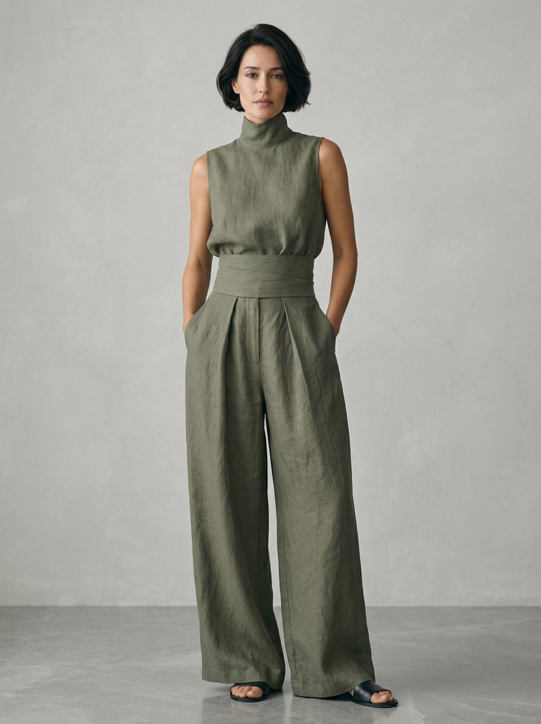 Nora | Minimalist Sleeveless Top Set