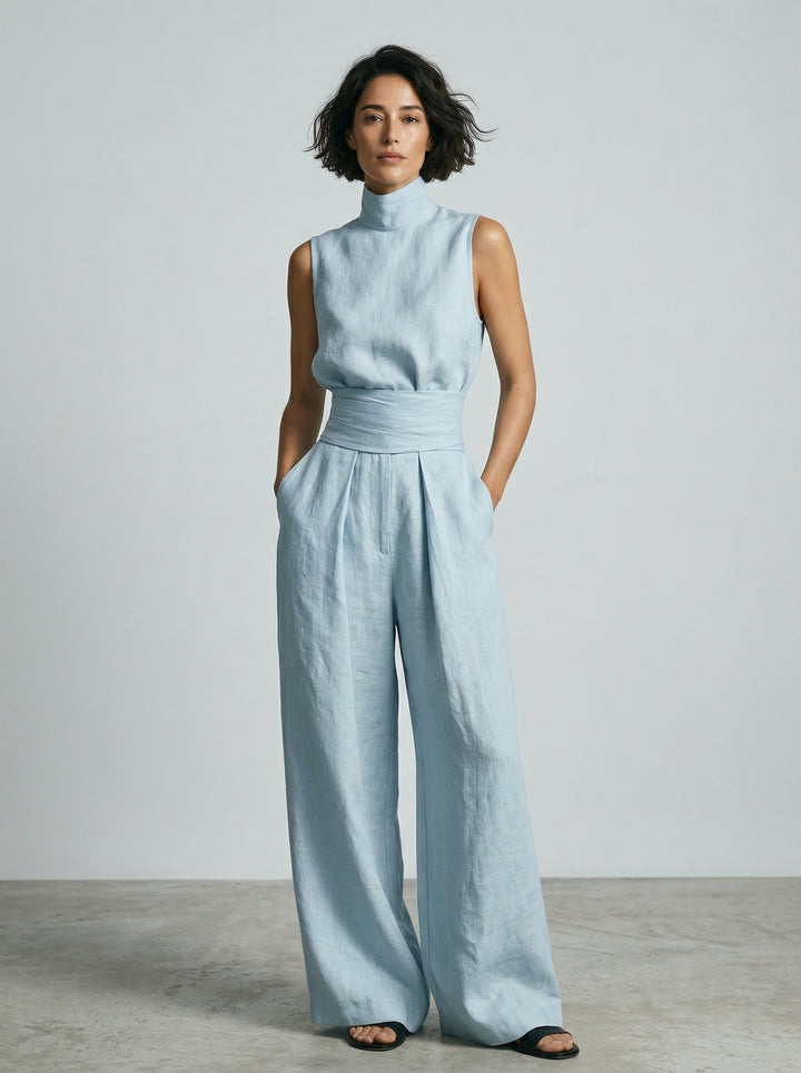Nora | Minimalist Sleeveless Top Set