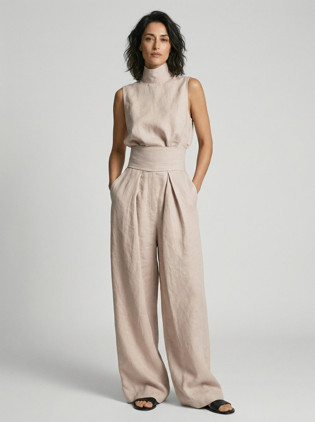 Nora | Minimalist Sleeveless Top Set