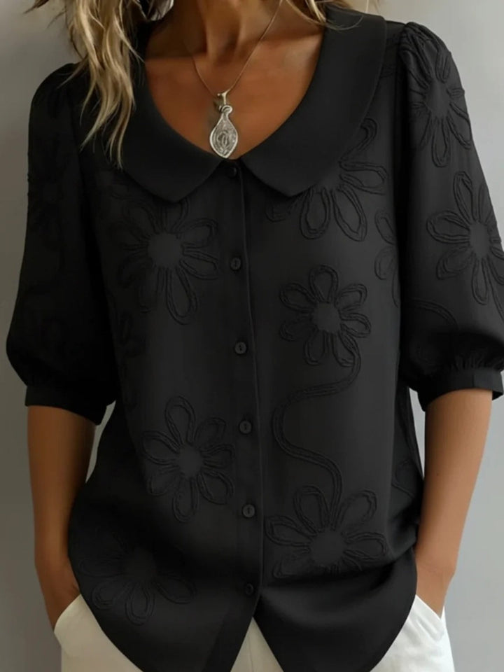 Kayleigh  | Light Floral Blouse Natural Elegance