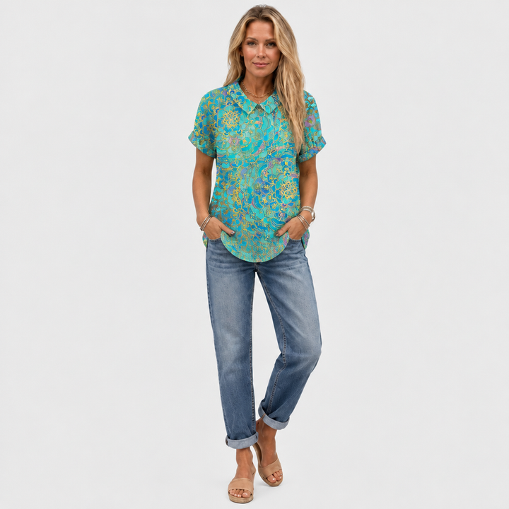 Lona™ - Paisley Collared Top