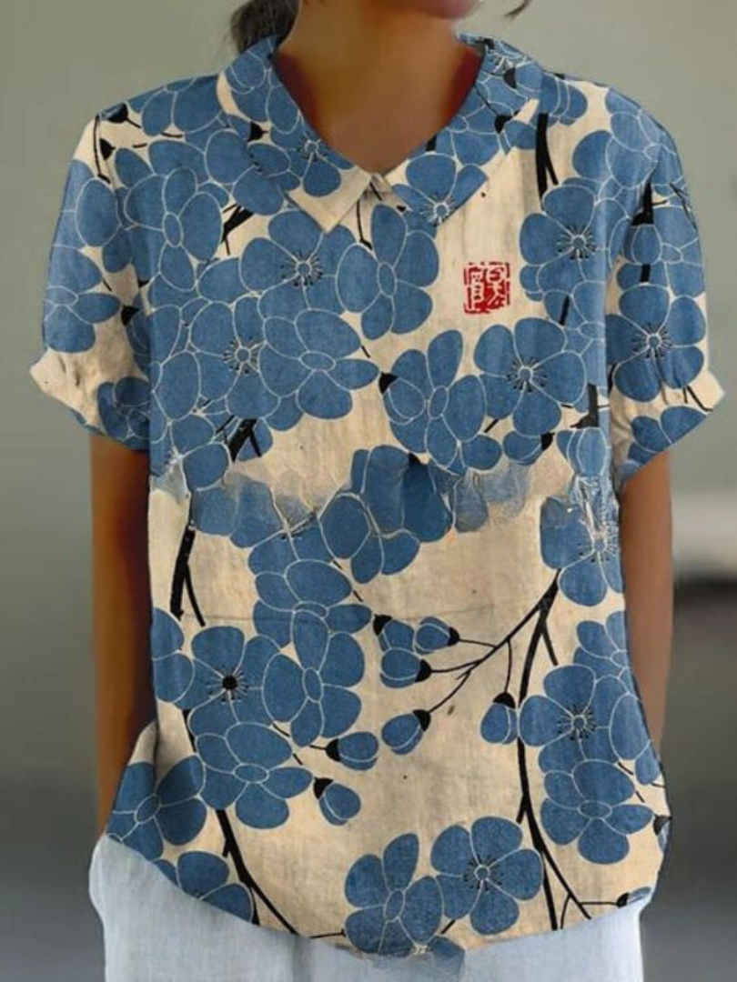 MARLENE™ | Women Vintage Print Shirt