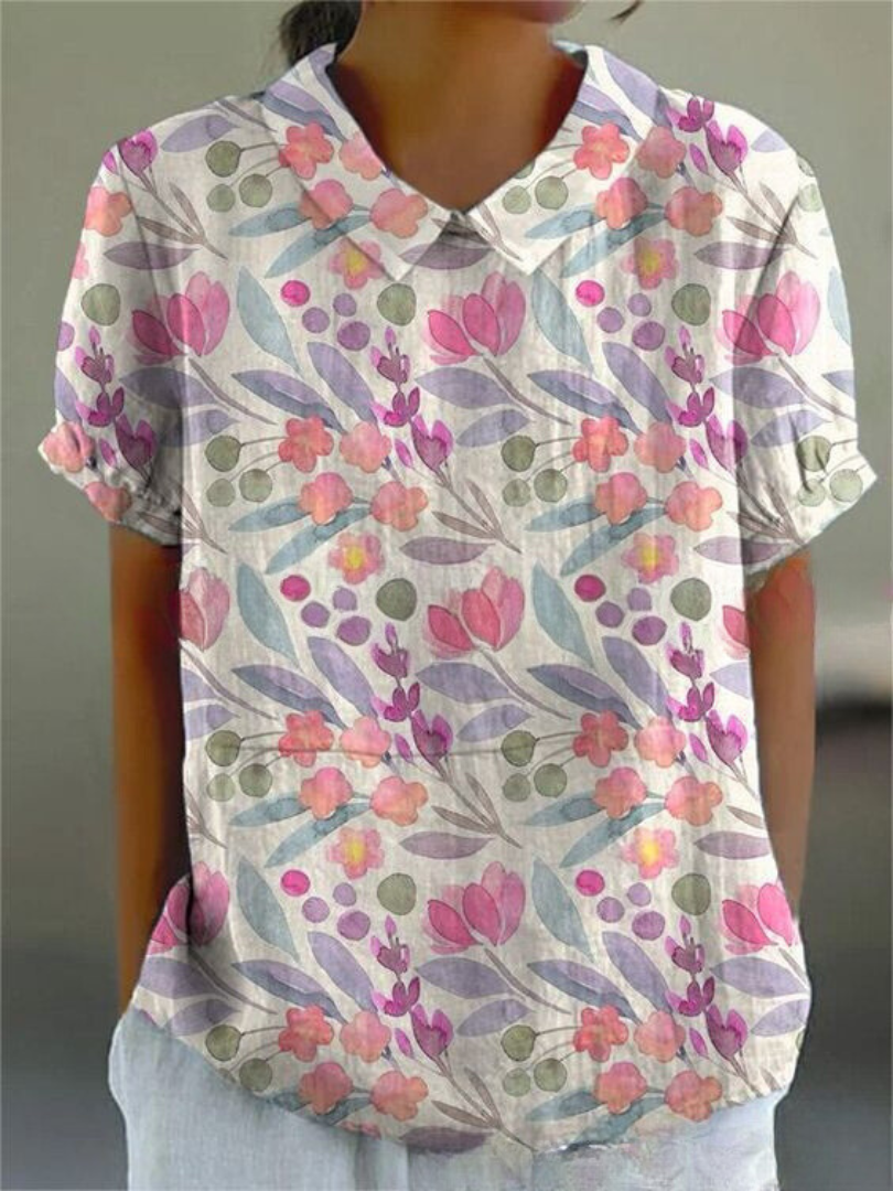 MARLENE™ | Women Vintage Print Shirt