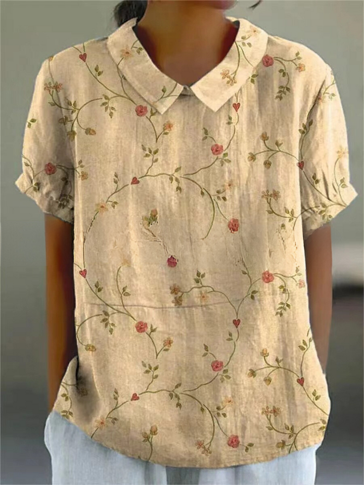 MARLENE™ | Women Vintage Print Shirt