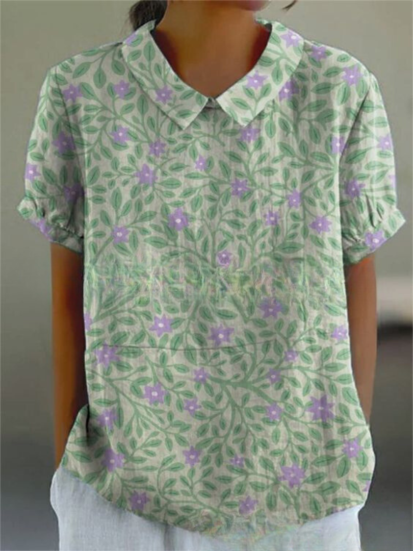 MARLENE™ | Women Vintage Print Shirt