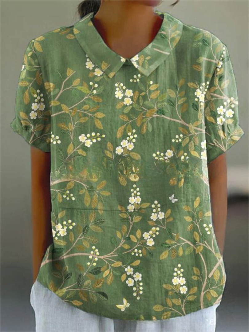 MARLENE™ | Women Vintage Print Shirt