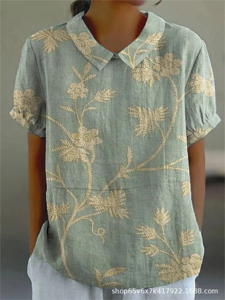 MARLENE™ | Women Vintage Print Shirt