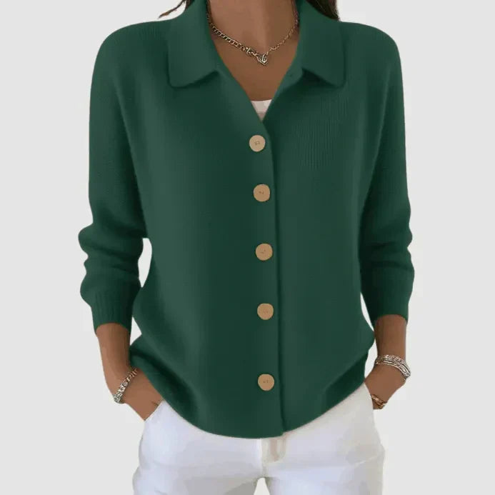 Riah™ | Soft Button-Up Knit Cardigan
