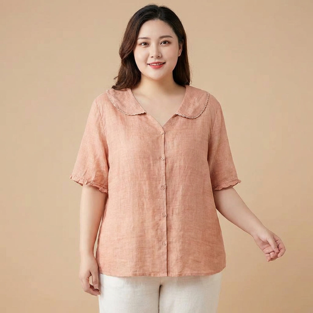 Calliope | Vintage Blouse with Button Detail