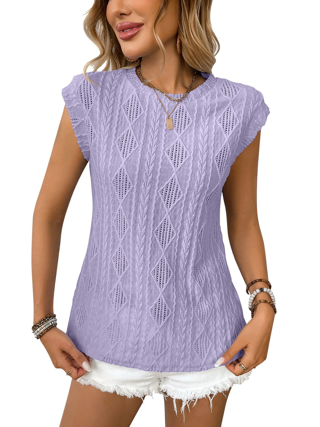 DELICE™ | Women Lightweight Knit Chic Tee