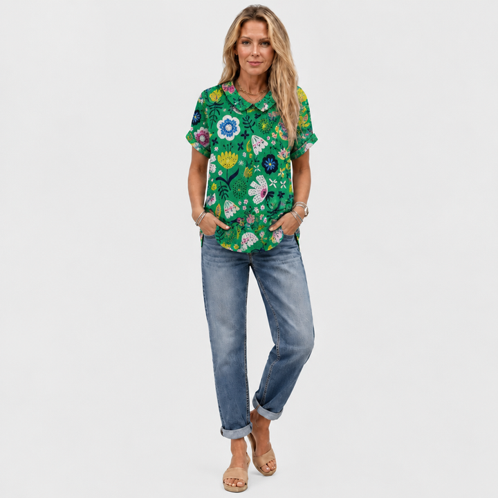 Maya™ - Garden Collared Top