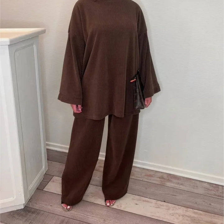 Sharon | Women Two Piece Corduroy Set