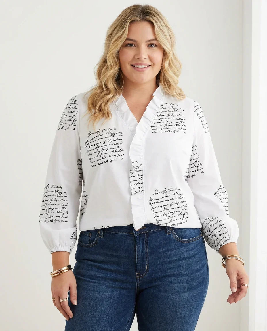 Magnolia | Feminine Blouse with Playful Ruffles