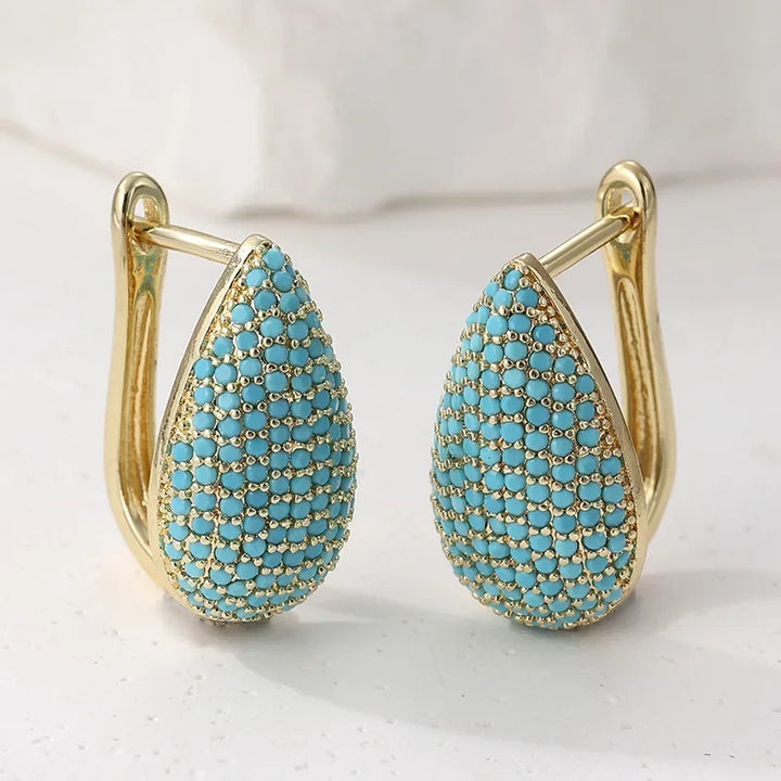 Turquoise Teardrop Earrings