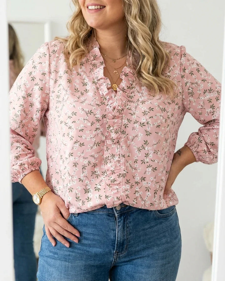 Magnolia | Feminine Blouse with Playful Ruffles