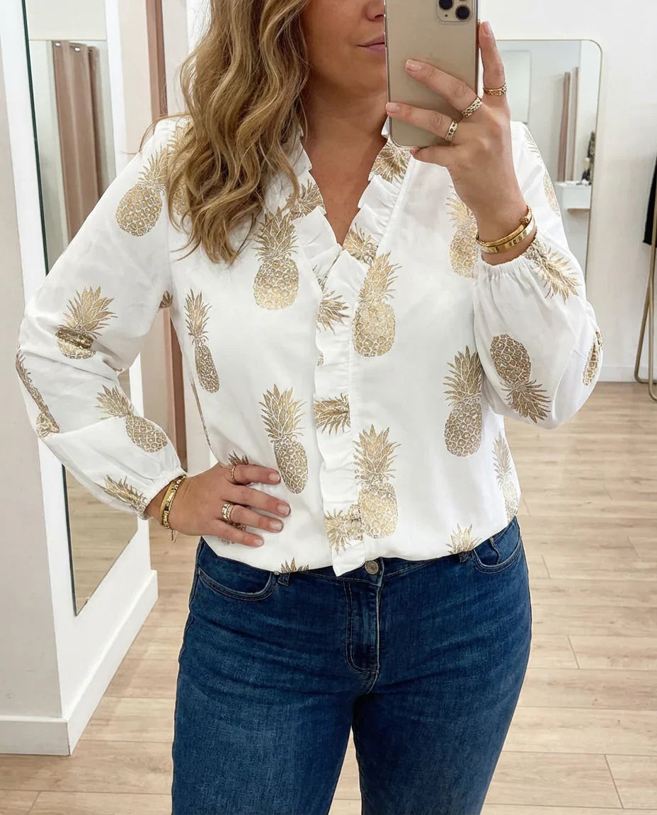 Magnolia | Feminine Blouse with Playful Ruffles