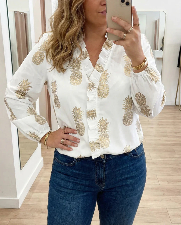 Magnolia | Feminine Blouse with Playful Ruffles