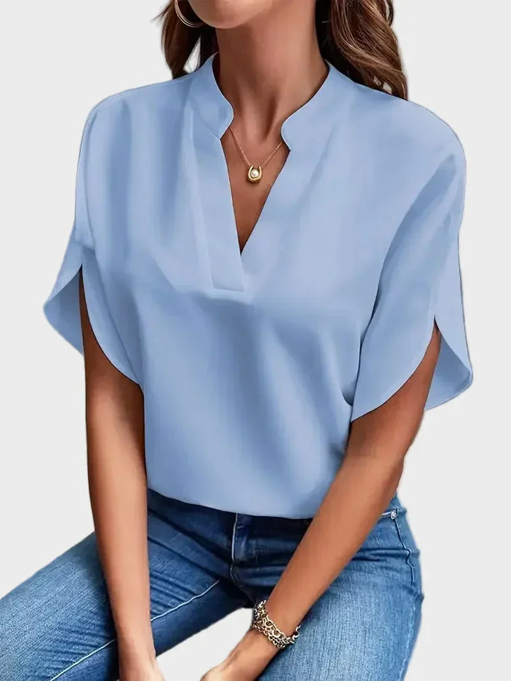 Vivienne | V-Neck Flowing Blouse
