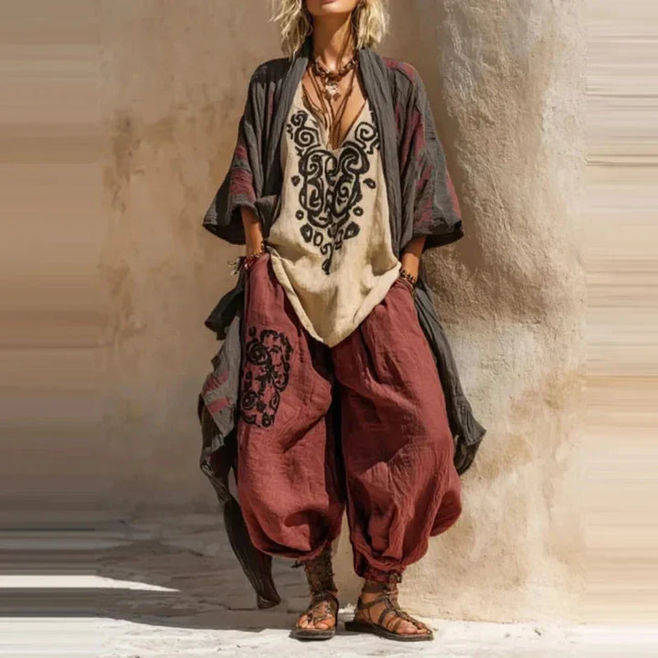 Florence – Artistic Linen-Blend 3-Piece Set