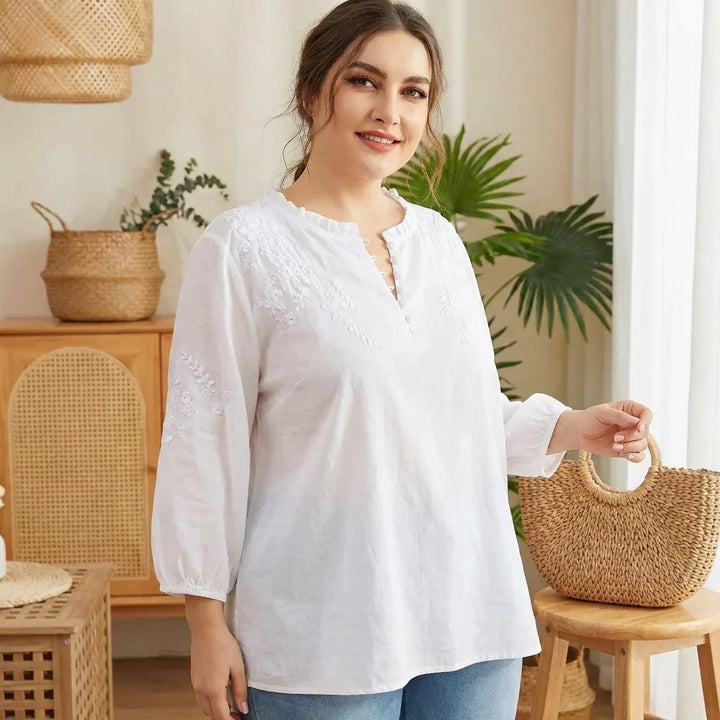 Amaya | Floral Button-Front Blouse