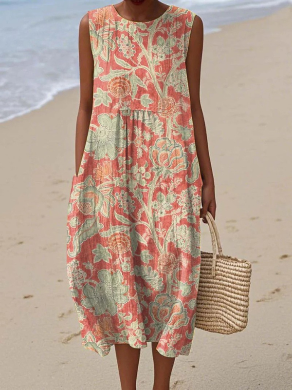 FLORA | Sleeveless Midi Dress