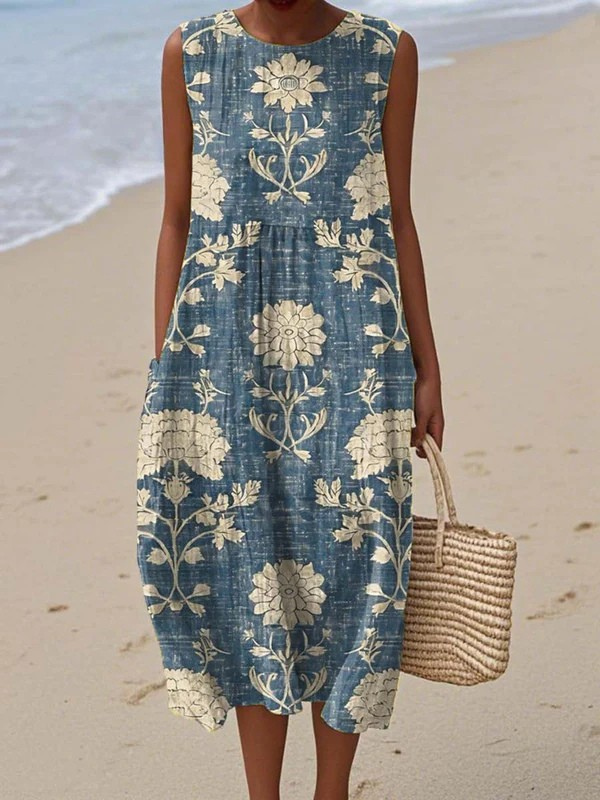 TAPESTRY | Sleeveless Midi Dress